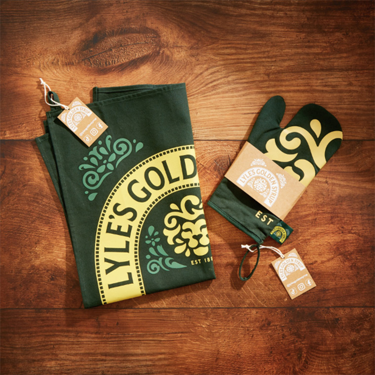 lyle's golden syrup teatowel e overmits di Supreme Creations